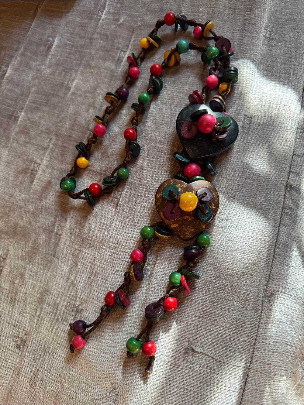 Playful Boho Heart Necklace | Handmade Statement Jewelry